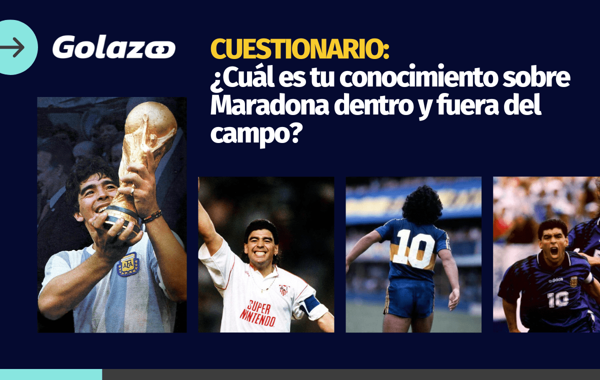 CUESTIONARIO: ¿Cuál es tu conocimiento sobre Maradona dentro y fuera del campo?