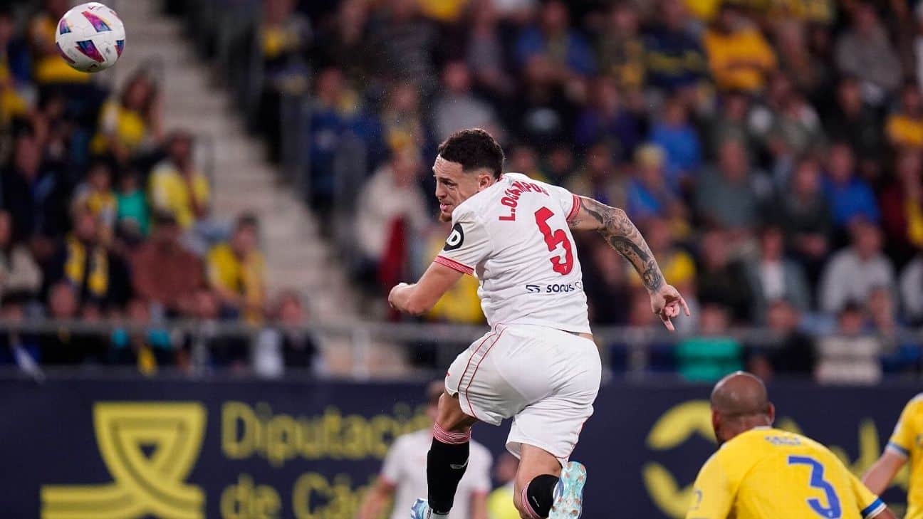 VIDEO: Gol de Lucas Ocampos en el empate del Sevilla