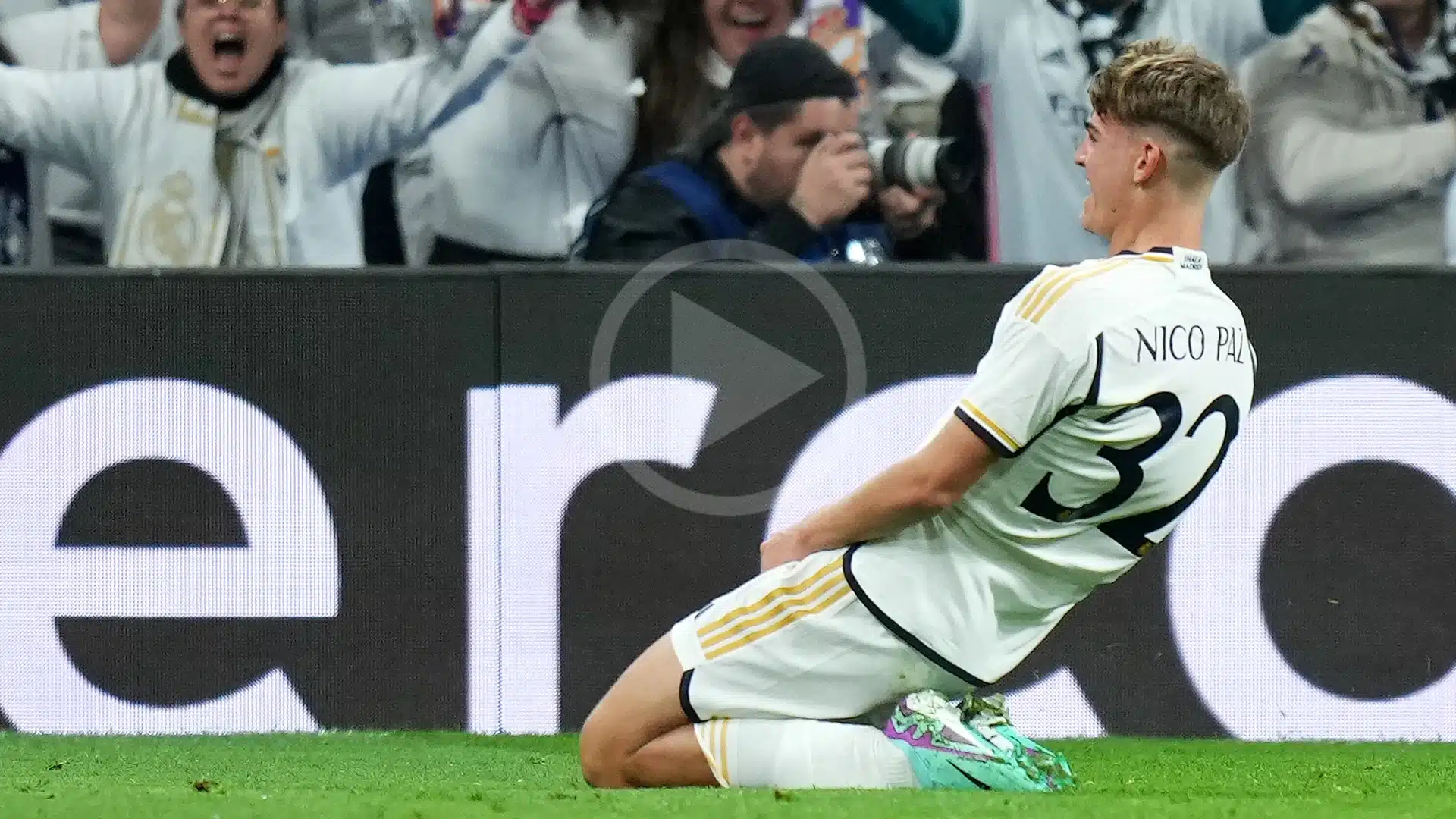 Nico Paz marcó un golazo para el Real Madrid contra Napoli por la Champions League (VIDEO)